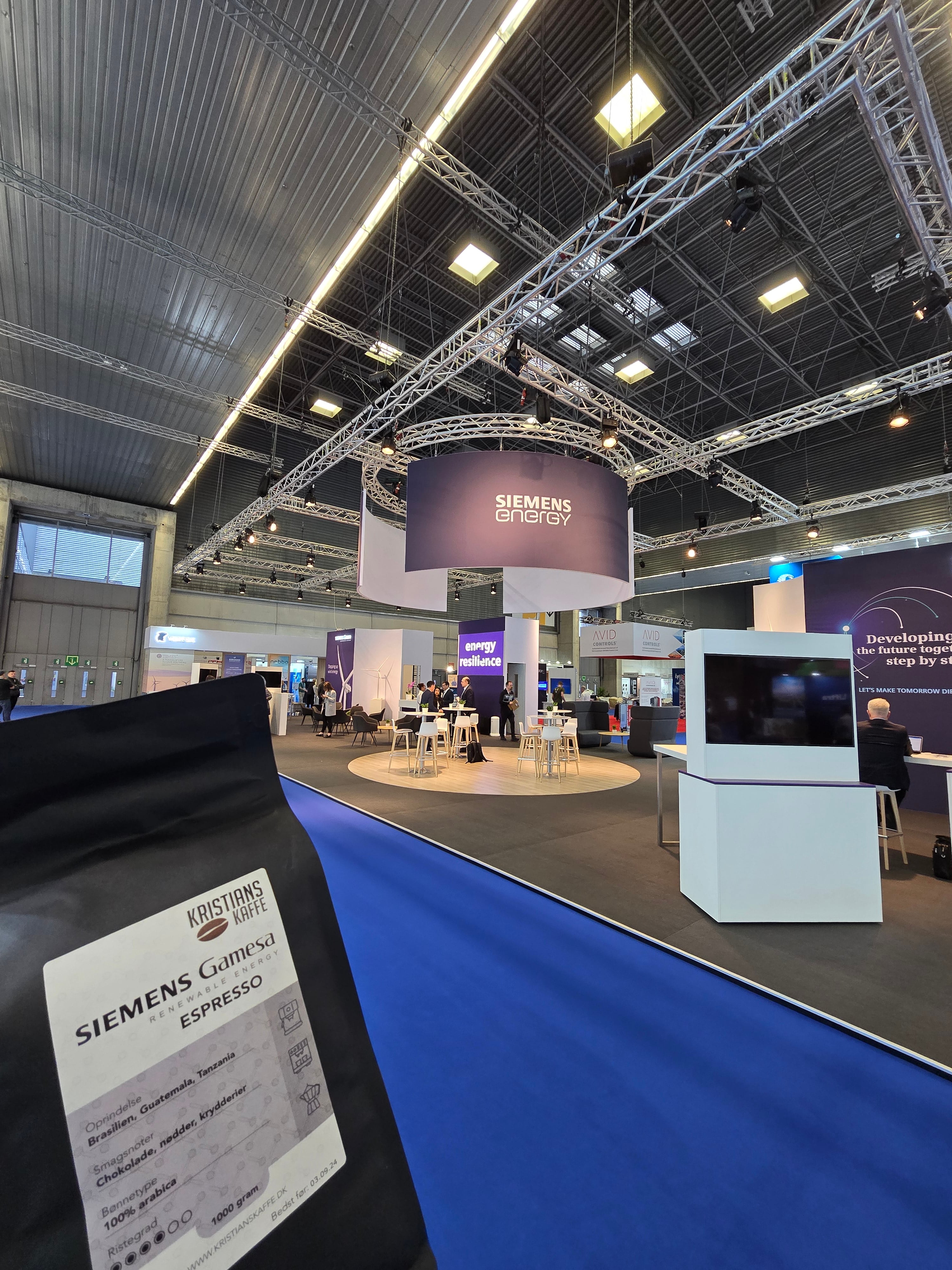 Siemens Energy — messestand i Bilbao